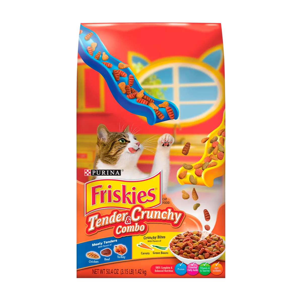 Friskies® Dry Cat Food Tender & Crunchy Combo